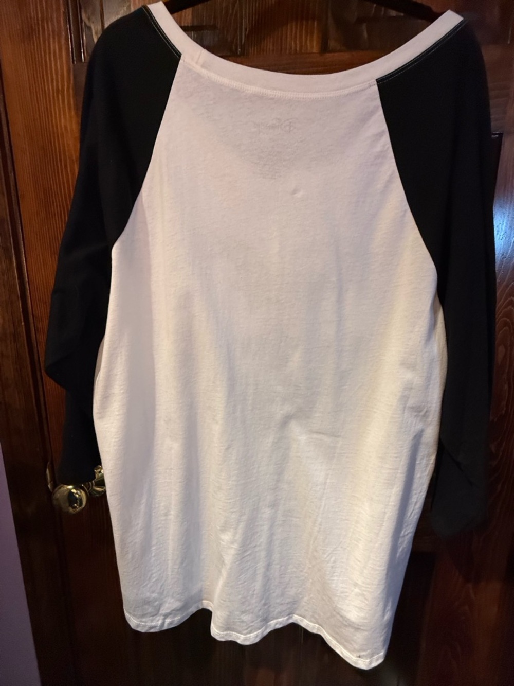 Disney Black & White Mickey Heart Raglan Tee - Picture 4 of 4